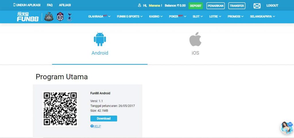 bonus istimewa pendaftaran Fun88